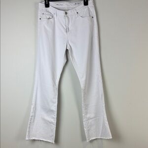 AG Adriano Goldschmied White Angel Low Rise Flare Jeans Size 30